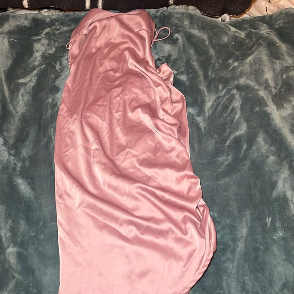 Pink Satin Dress